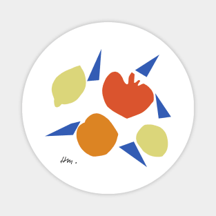 Matisse Abstract Fruit Collage Magnet